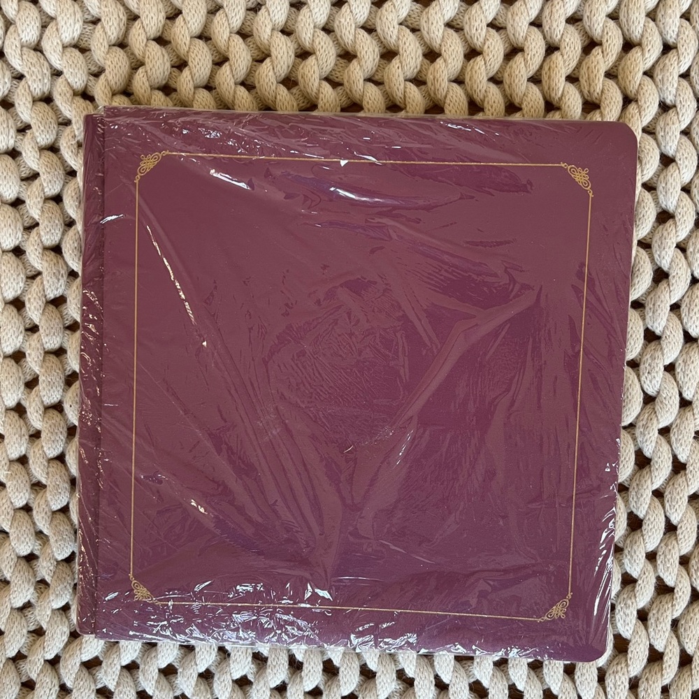 New maroon/purple Creative Memories scrapbooking or photo album